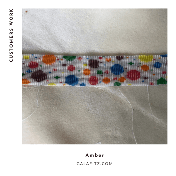 colored pattern for bead loom bracelet making - customers work