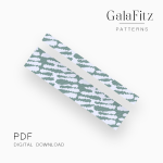 Sage Abstract Loom Bracelet Pattern PDF