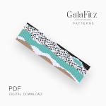 Turquoise Modern Abstract Loom Bracelet Pattern PDF