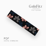 Modern Leaf Loom Bracelet Pattern PDF