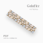 Golden marble bead loom pattern