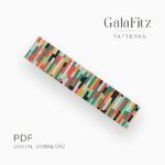 Colored noise bead loom pattern