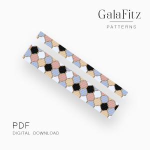 Honeycomb Hexagon Loom Bracelet Pattern