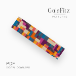 Color Block Loom Bracelet Pattern – Modern Bead PDF