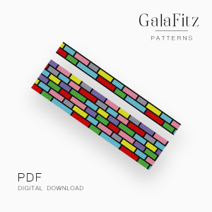 Color Block Loom Bracelet Pattern