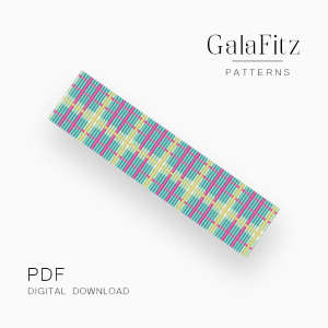 Pastel Plaid Loom Bracelet Pattern