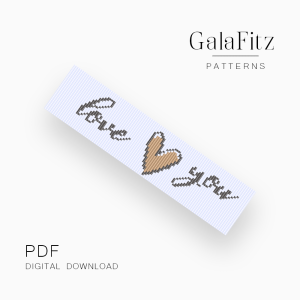 love you loom bracelet pattern