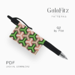 Abstract weaving pen cover pattern