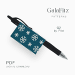 Snowflakes pen cover pattern
