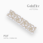 Neutral Floral Loom Bracelet Pattern