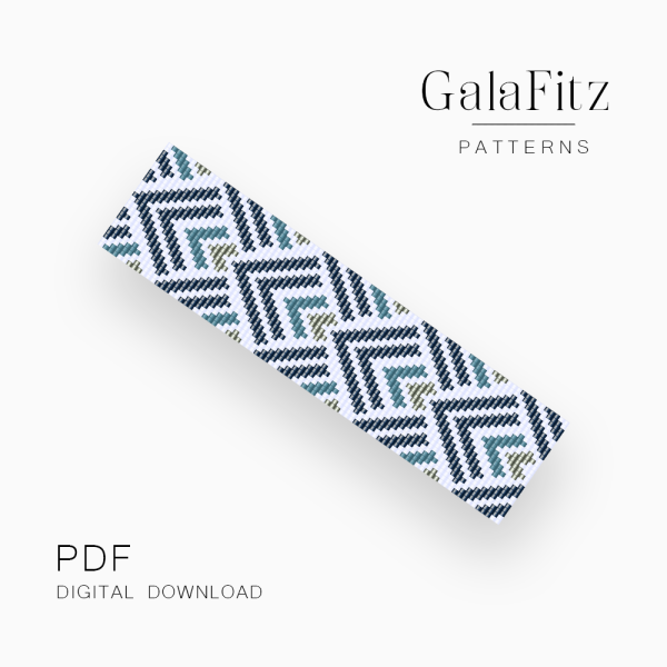 Arrow Chevron Loom Bracelet Pattern PDF