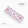 Pink-grey ornament bead loom pattern