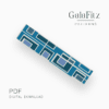 Blue geometry bead loom pattern