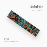 African abstraction bead loom pattern