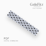 3D Geometric Illusion Peyote Bracelet Pattern PDF