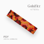 Gerbera flowers peyote pattern