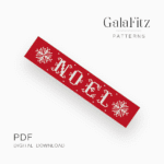 Noel bead loom pattern