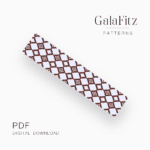 Geometric bead loom pattern