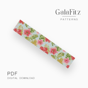 Vintage Rose Garden Loom Bracelet Pattern