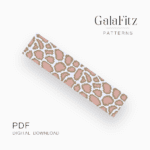 Pink leopard skin bead loom pattern
