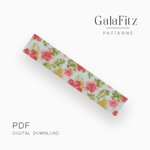 Dainty flowers peyote pattern