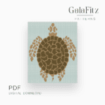 Turtle bead loom tapestry pattern