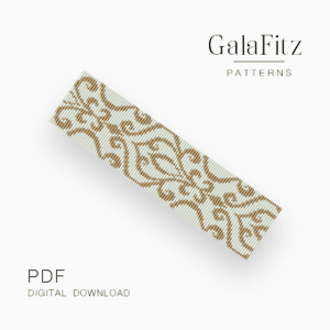 golden lace loom bead pattern