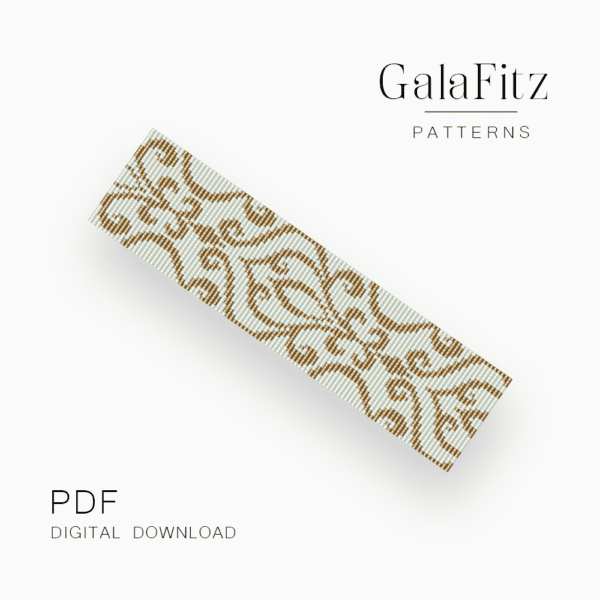 golden lace loom bead pattern