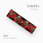Strawberry bead loom pattern