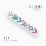 Boho Tribal Arrow Loom Bracelet Pattern PDF
