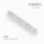 Soft Geometric Peyote Bracelet Pattern PDF
