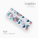 Abstract Triangle Loom Bracelet Pattern, PDF