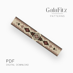 Southwestern Tribal Loom Bracelet Pattern Digital Download