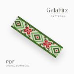 Ukrainian embroidery bead loom pattern
