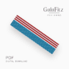 American flag bead loom pattern