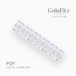 Geometric Loom Bracelet Pattern Set – 3-in-1 PDF