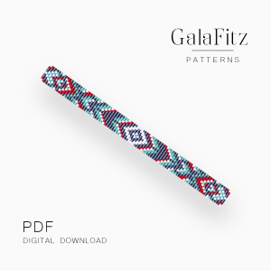 Native Ornament Loom Bracelet Pattern – Tribal Design