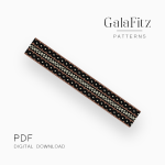 Simple warm geometry bead loom pattern