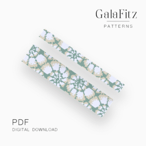 Abstract Nautilus Shell Peyote Bracelet Pattern