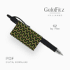 Bronze green pen cover pattern