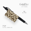 Jaguar skin pen cover pattern