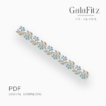 chic flower twig bead loom pattern