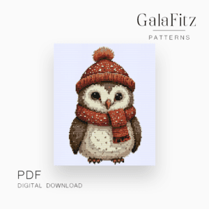 festive owl bead loom tapestry pattern