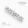 Fried Egg Pop Art Loom Bracelet Pattern