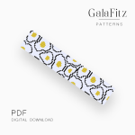 Fried Egg Pop Art Loom Bracelet Pattern