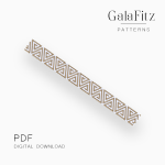 Modern Triangle Peyote Bracelet Pattern Download
