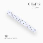 Silver Star Scatter Peyote Bracelet Pattern