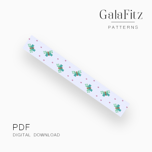 Tiny Butterfly Loom Bracelet Pattern PDF