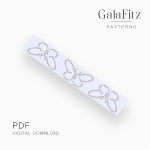Minimalist Butterfly Outline Loom Bracelet Pattern