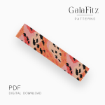 Abstract Speckled Peyote Bracelet Pattern